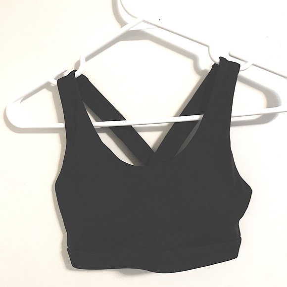 Sz XS woman sports bra black with straps in the bsv - Picture 3 of 4
